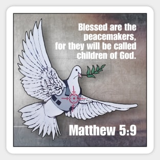 Matthew 5:9 Sticker